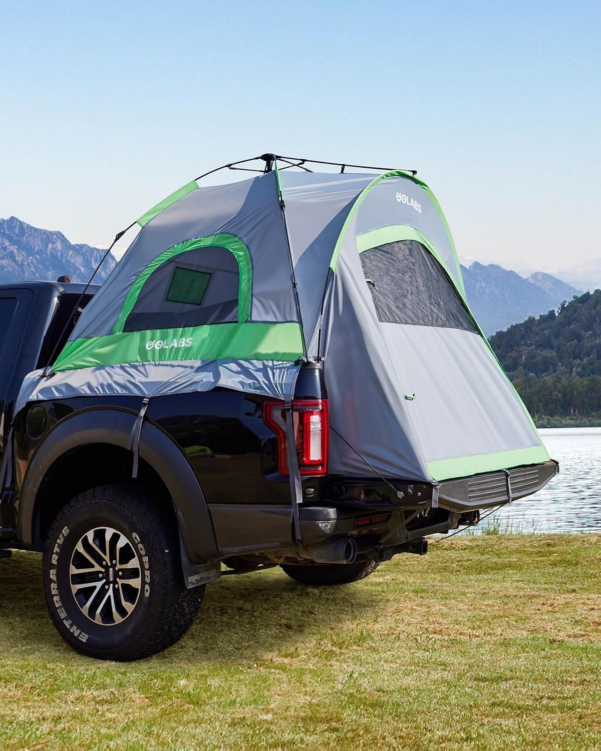 image:imageGolabs Truck Bed Tent for 56 Ft Bed 8Minute Easy Setup by PreAssembled Design Waterproof PU2000mm 2Person Portable with Extra Rainfly Cover for Camping amp Outdoor Includes Storage BagGrey