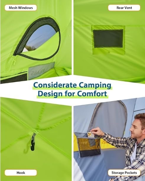 image:imageGolabs Truck Bed Tent for 56 Ft Bed 8Minute Easy Setup by PreAssembled Design Waterproof PU2000mm 2Person Portable with Extra Rainfly Cover for Camping amp Outdoor Includes Storage BagOrange