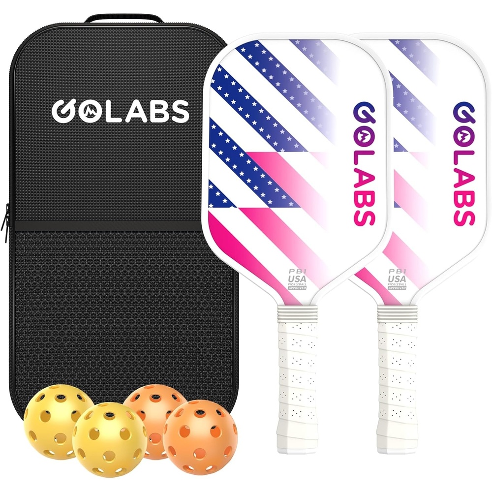 image:imageGolabs PB1 Pickleball Paddles Set of 2 USAPA Approved 8oz LightweightWhite