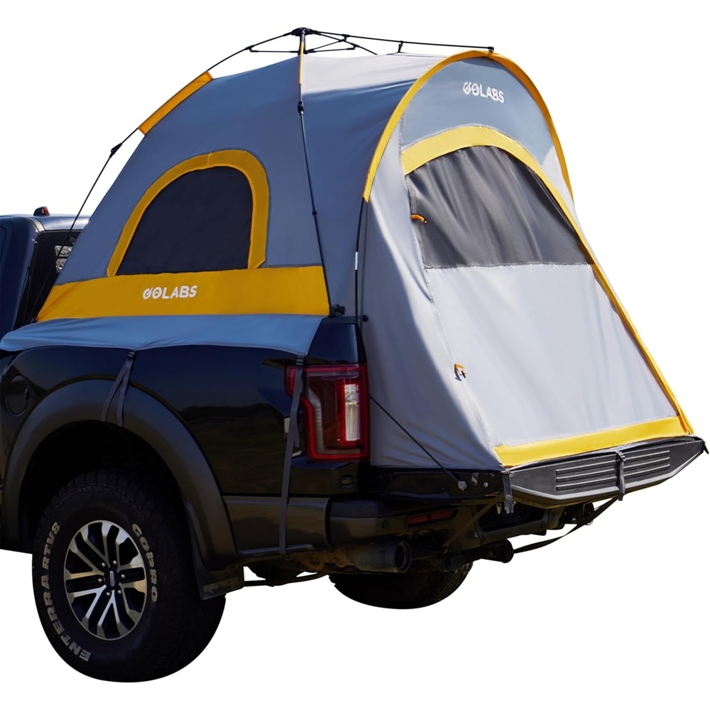 image:imageGolabs Truck Bed Tent for 56 Ft Bed 8Minute Easy Setup by PreAssembled Design Waterproof PU2000mm 2Person Portable with Extra Rainfly Cover for Camping amp Outdoor Includes Storage BagOrange
